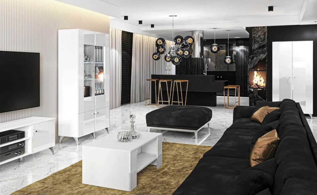 Jak urządzić duży salon z kominkiem, by stworzyć przytulną przestrzeń