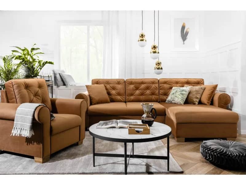 Jaki kolor kanapy do brązowych mebli, aby stworzyć idealne wnętrze?